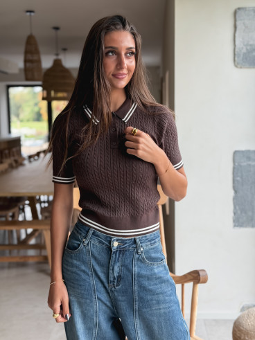 Pull Maelora - Chocolat