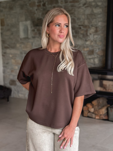 T-shirt Azelma - Chocolat