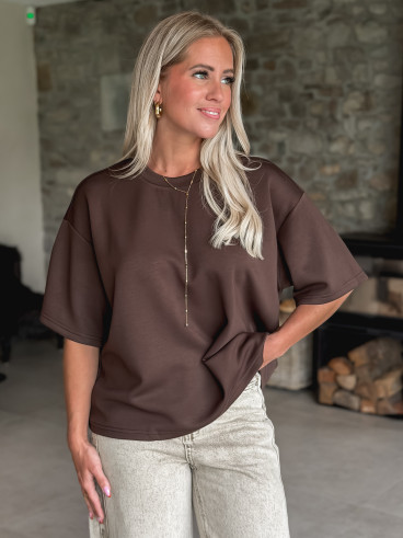 T-shirt Azelma - Chocolat