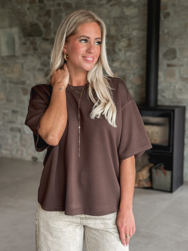T-shirt Azelma - Chocolat