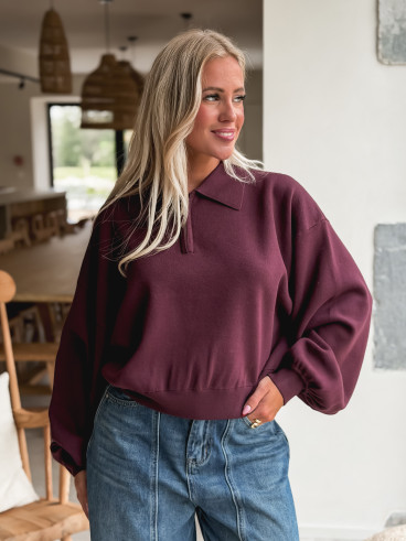 Pull Meraldine - Bordeaux