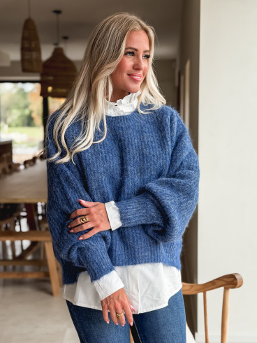 Pull Caissy - Bleu indigo