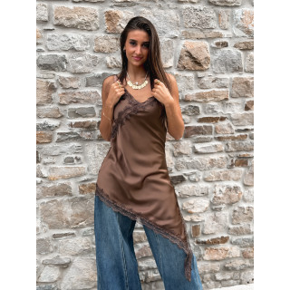 Robe courte Tanina - Café
