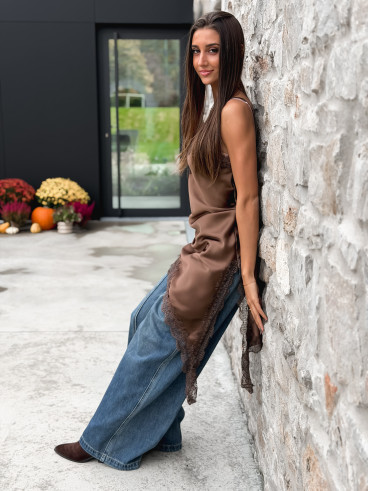 Robe courte Tanina - Café