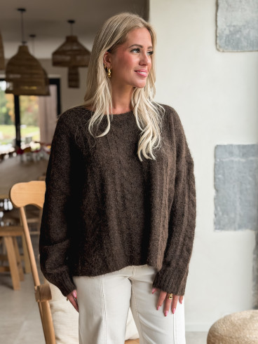 Pull Caissy - Chocolat