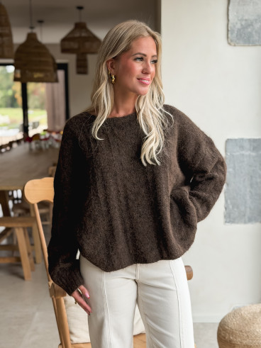 Pull Caissy - Chocolat
