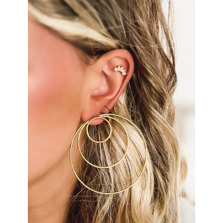 Boucles d'oreilles Loona - Doré