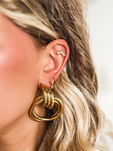 Boucles d'oreilles Lessie - Doré