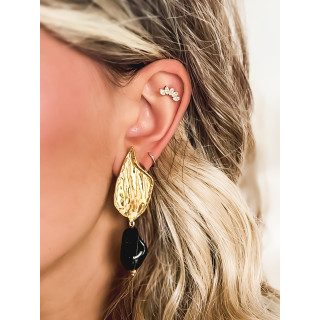 Boucles d'oreilles Nahia - Noir