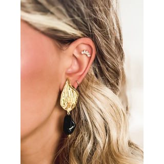 Boucles d'oreilles Nahia - Noir