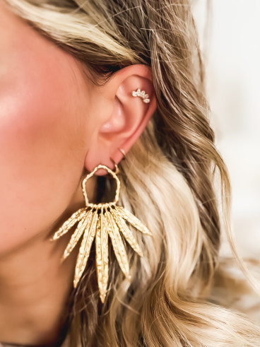 Boucles d'oreilles Safira - Doré