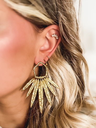 Boucles d'oreilles Safira - Doré