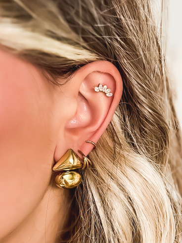Boucles d'oreilles Xéria - Doré