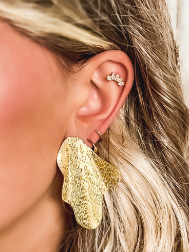 Boucles d'oreilles Sylène - Doré