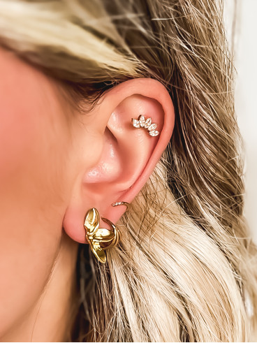 Boucles d'oreilles Phillippine - Doré