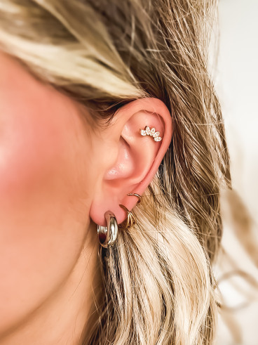 Boucles d'oreilles Zhora - Argenté