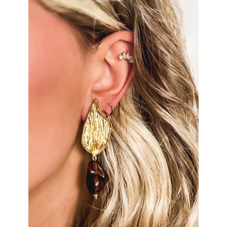 Boucles d'oreilles Nahia - Chocolat