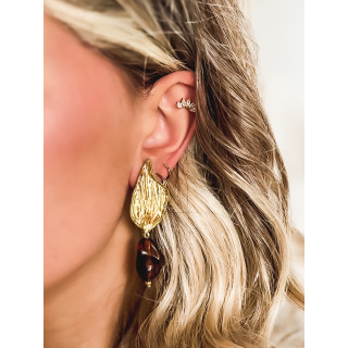 Boucles d'oreilles Nahia - Chocolat