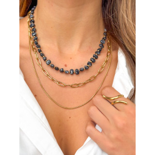 Collier Opale - Noir