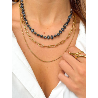 Collier Opale - Noir