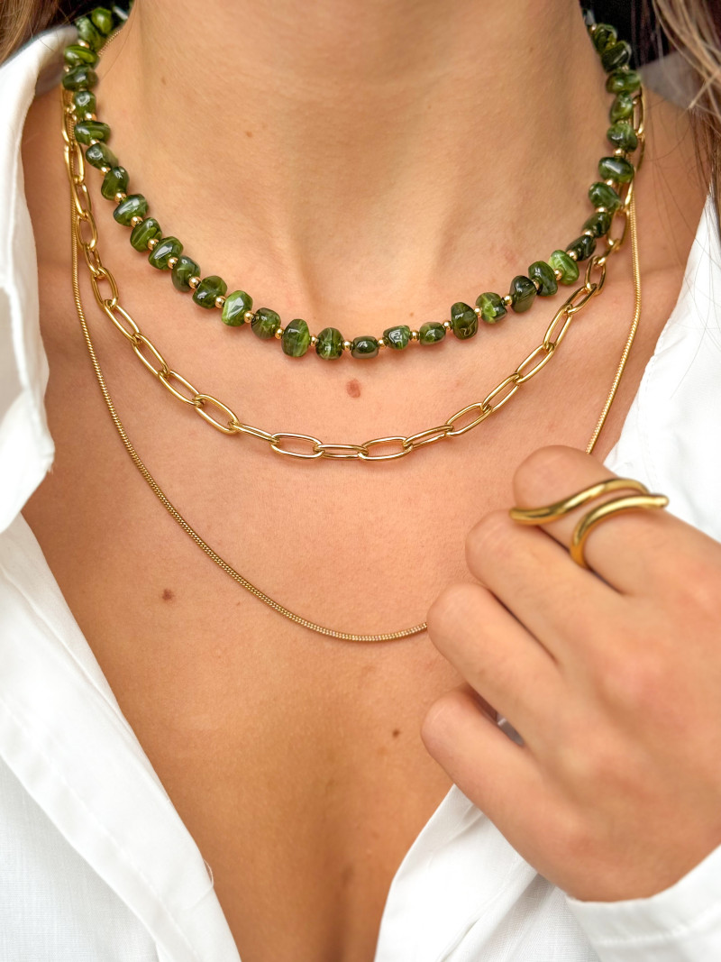 Collier Opale - Vert
