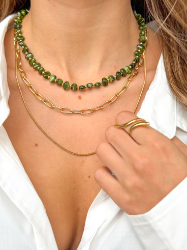 Collier Opale - Vert