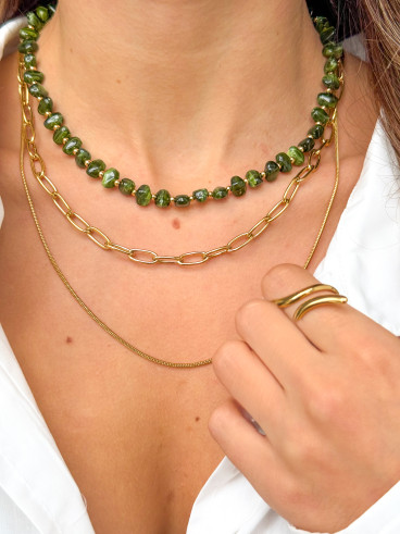 Collier Opale - Vert