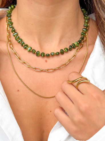 Collier Opale - Vert