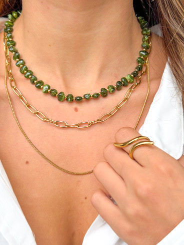 Collier Opale - Vert