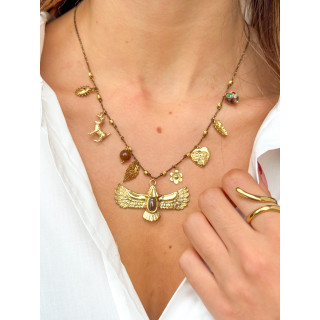 Collier Aquilae - Chocolat