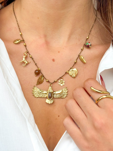 Collier Aquilae - Chocolat