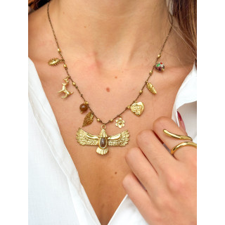 Collier Aquilae - Chocolat