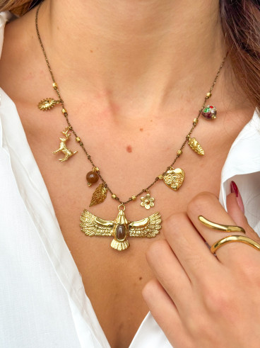 Collier Aquilae - Chocolat