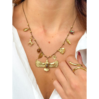 Collier Aquilae - Chocolat