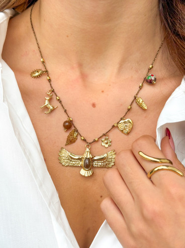 Collier Aquilae - Chocolat
