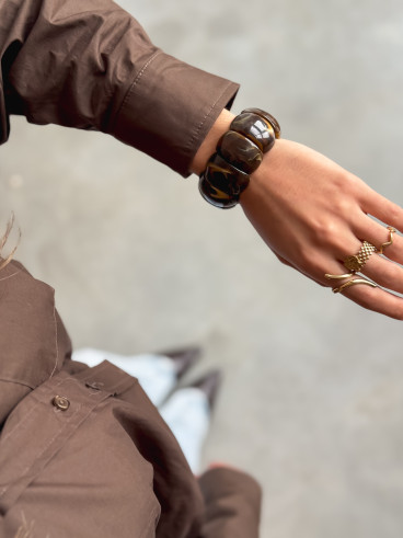 bracelet Natalia - Chocolat