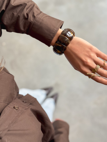 bracelet Natalia - Chocolat