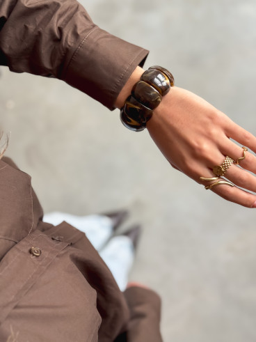 bracelet Natalia - Chocolat