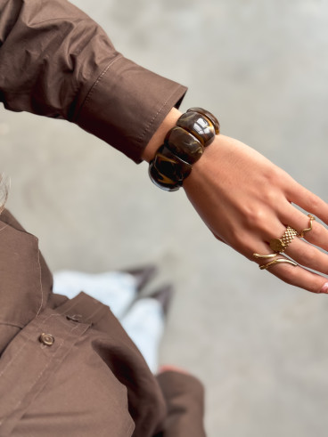 bracelet Natalia - Chocolat