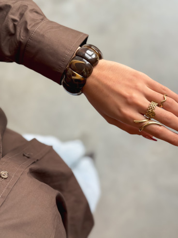 bracelet Natalia - Chocolat