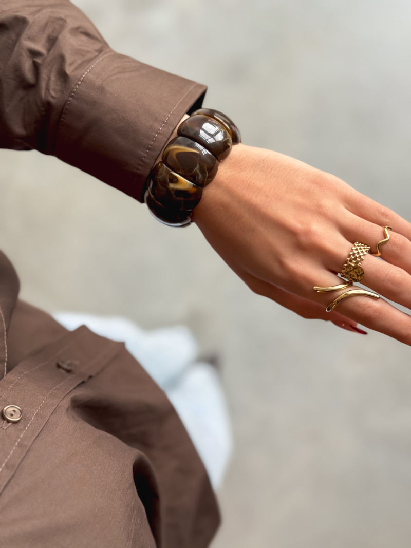 bracelet Natalia - Chocolat
