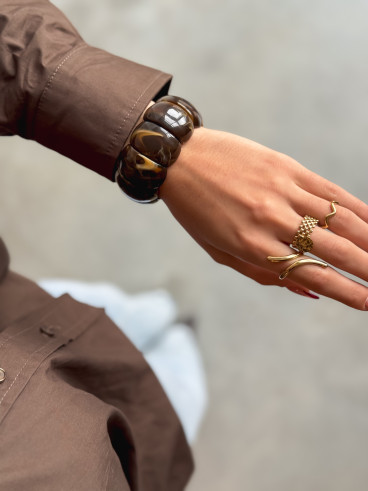 bracelet Natalia - Chocolat