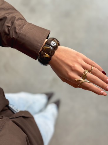 bracelet Natalia - Chocolat