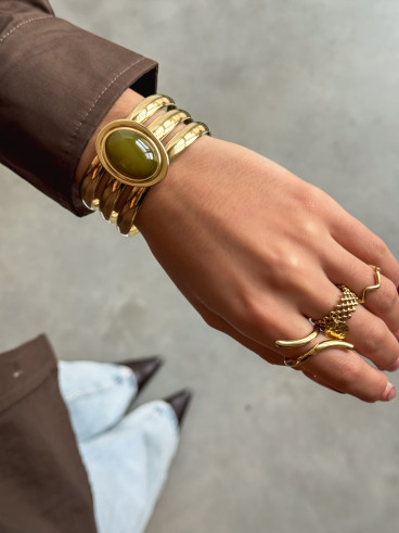 Bracelet Pervenche - Kaki
