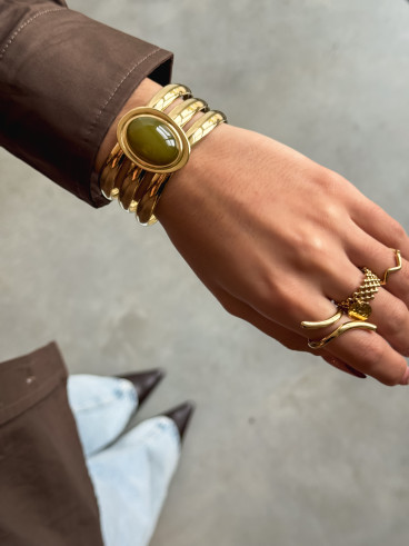 Bracelet Pervenche - Kaki