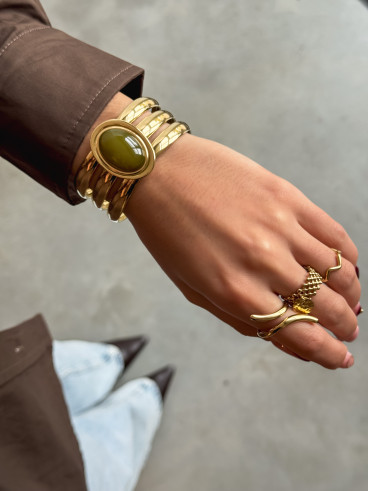 Bracelet Pervenche - Kaki