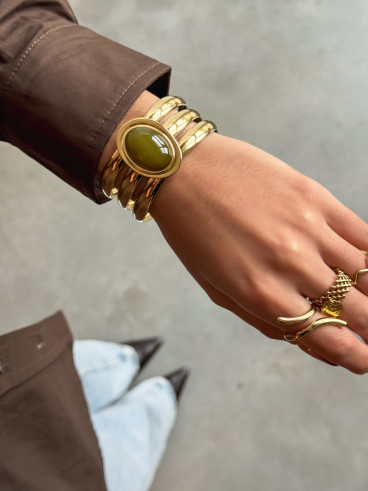 Bracelet Pervenche - Kaki