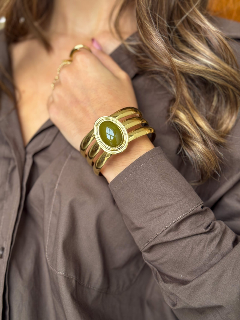 Bracelet Pervenche - Kaki