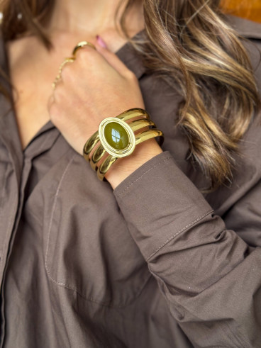 Bracelet Pervenche - Kaki