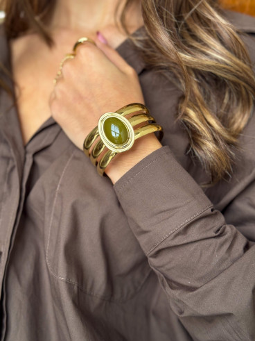 Bracelet Pervenche - Kaki
